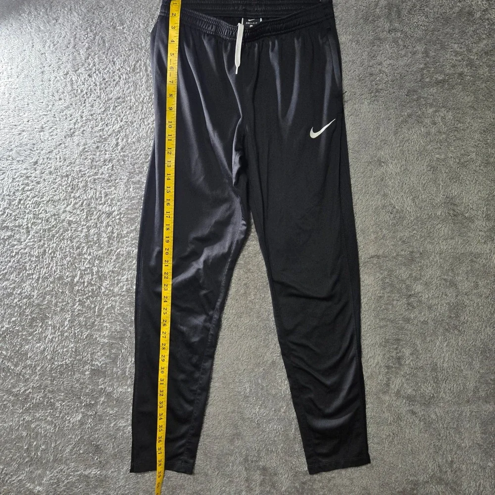 Nike Mens Dri-FIT Academy Training Pants Black Mesh Tapered Joggers Small